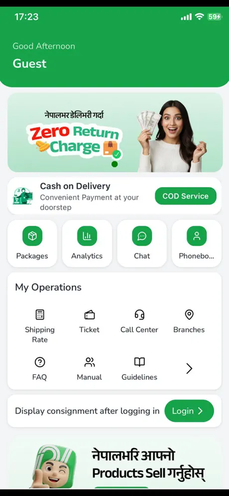 Pick & Drop Nepal app preview